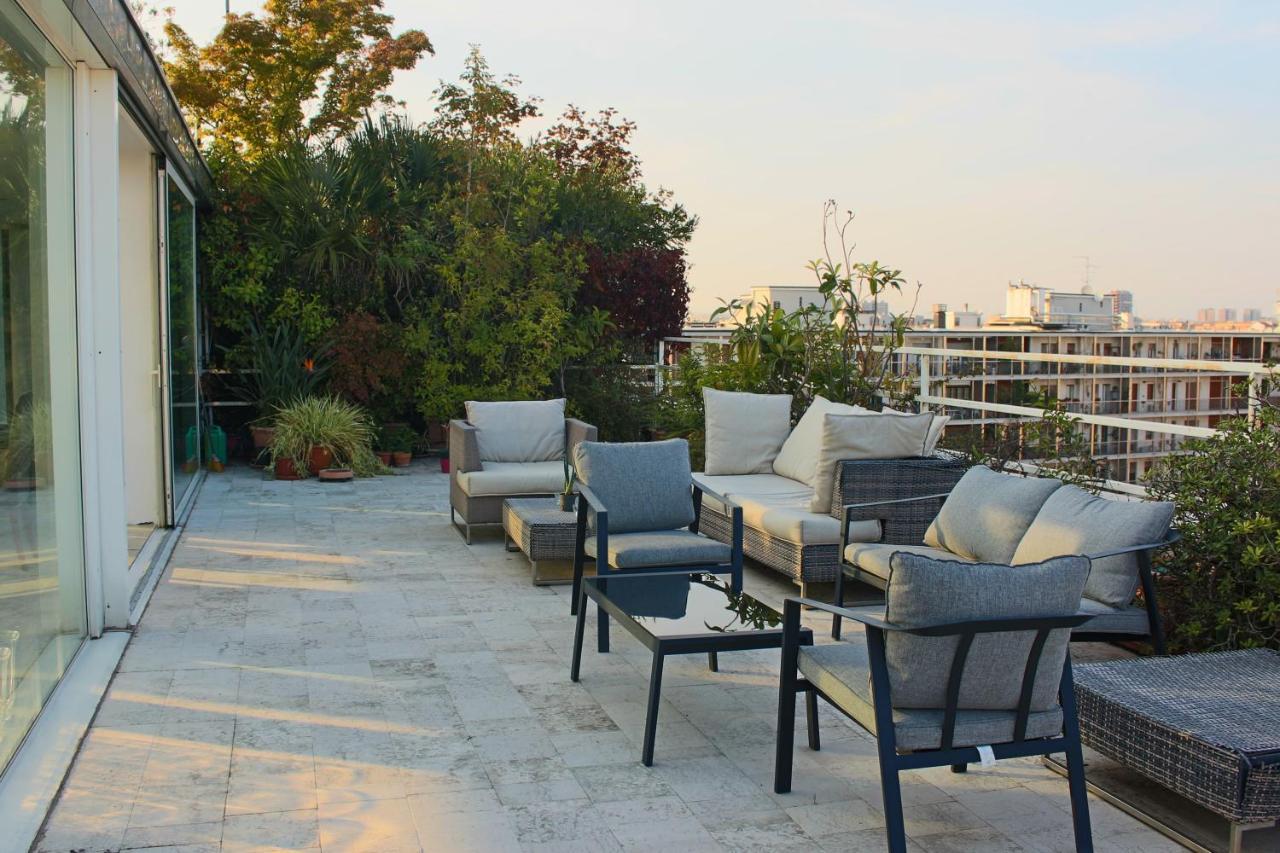 Ferienwohnung Luxury Penthouse With Stunning View And Hammam Mailand Exterior foto