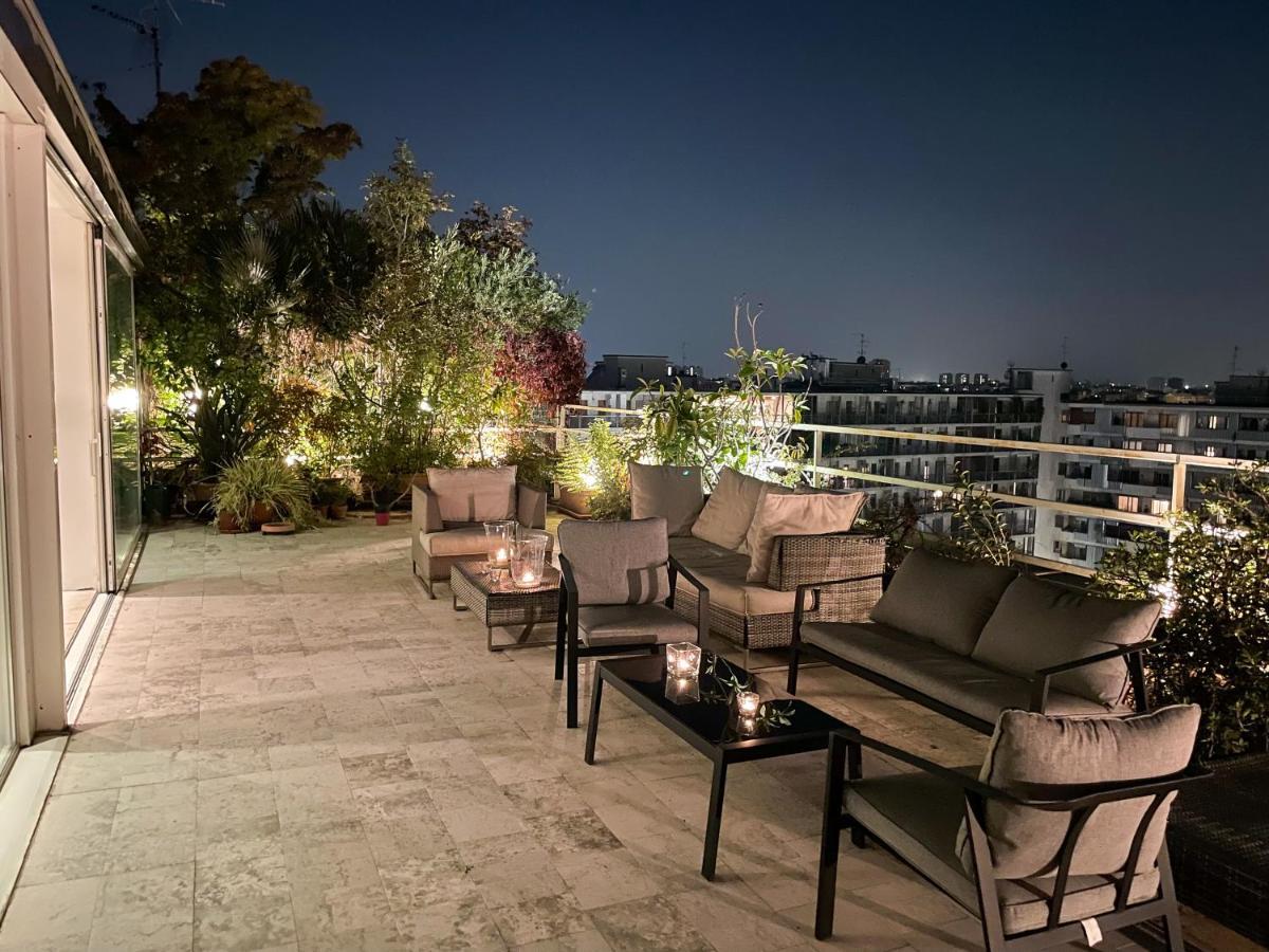 Ferienwohnung Luxury Penthouse With Stunning View And Hammam Mailand Exterior foto