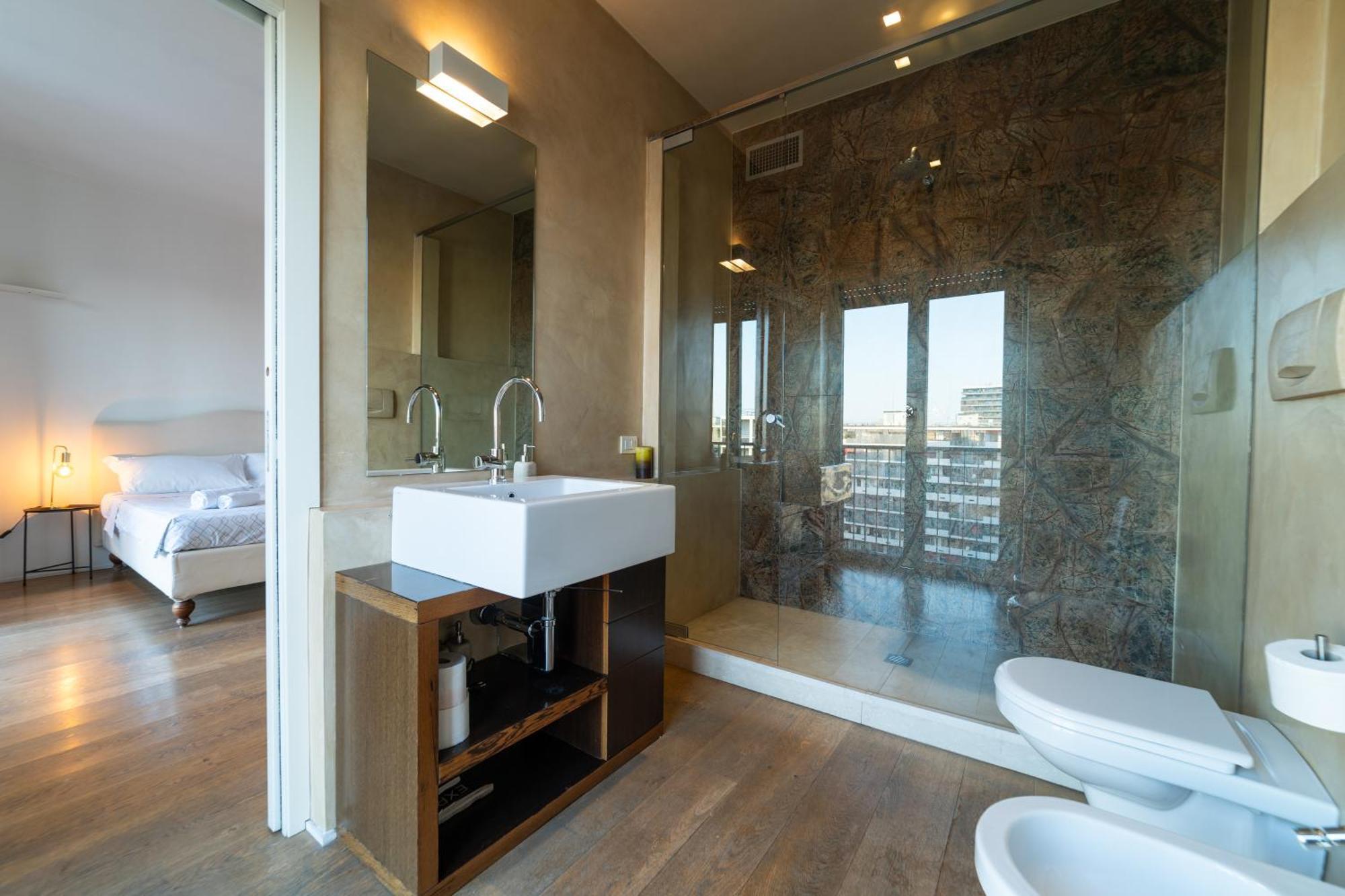 Ferienwohnung Luxury Penthouse With Stunning View And Hammam Mailand Exterior foto